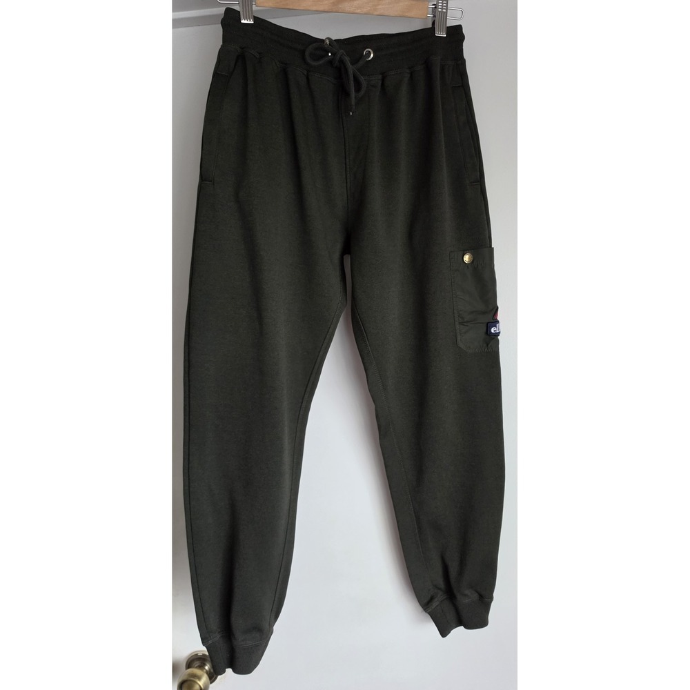 Ellesse Men's Sweatpants M Green Jogger Track Pants Athleisure Trousers Slacks